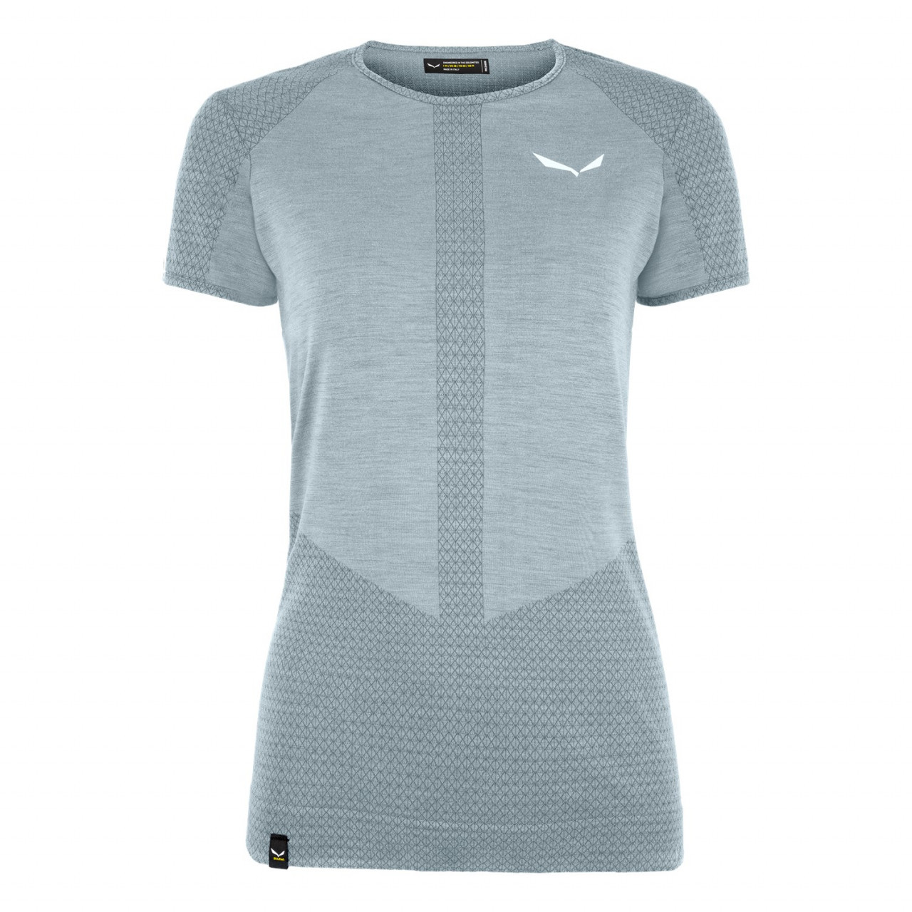 Camisetas Mujer Chile - Salewa Zebru Responsive Short Sleeve - Gris - PSLT-57812